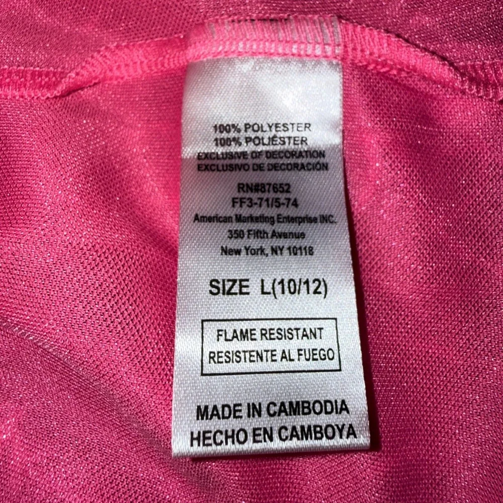 Bluey Nightgown Girls Size 10/12 Pink NEW Character Sleepwear Mesh Foil Gown